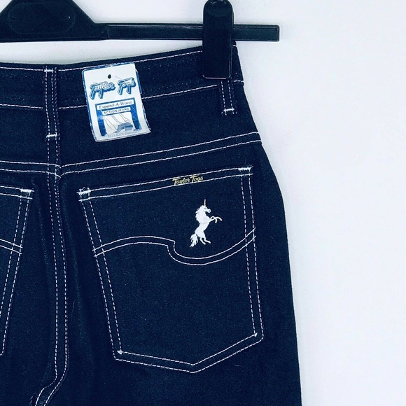 Taylor Togs 8 Blue Jeans High Rise Unicorn I - Picture 6 of 7